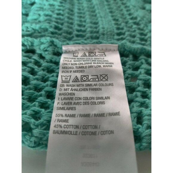 Isaac Mizrahi Live!‎ Womens Green Knit Short Sleeve Cardigan Sweater Sz M - Picture 6 of 8